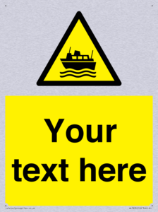Custom warning ferries crossing vessels